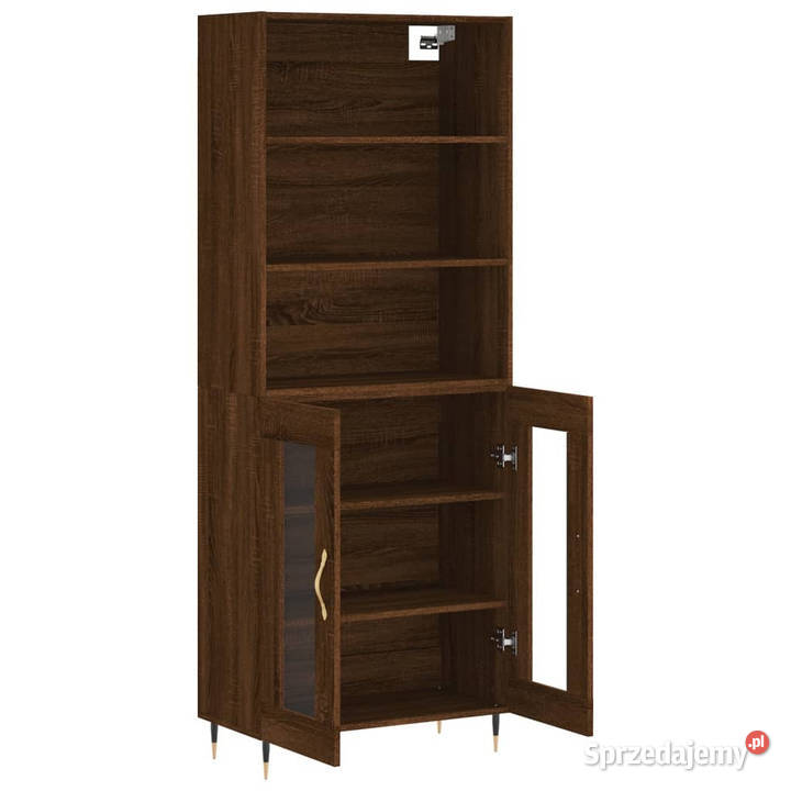 Witrynka brązowy dąb 695x34x180 materiał Warszawa sprzedam