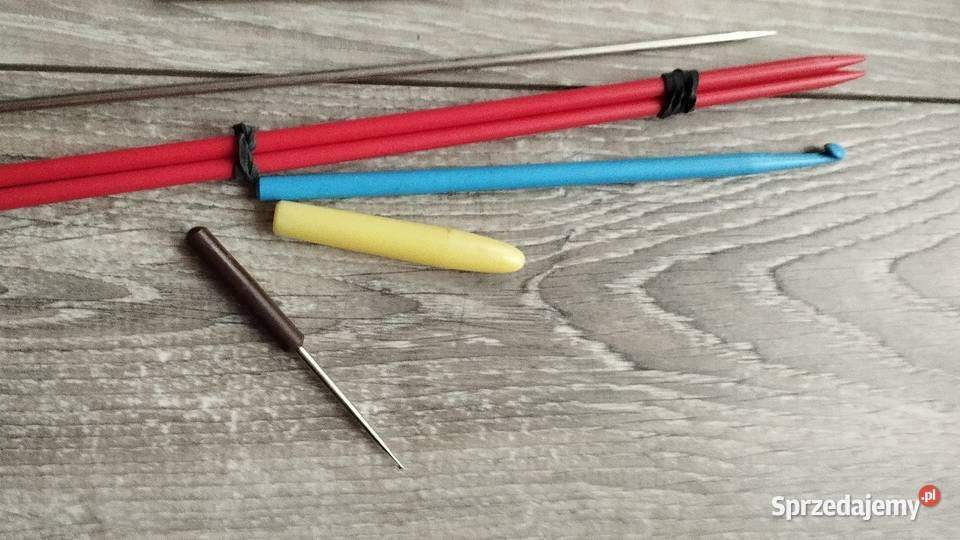 Zestaw dziewiarski druty itp komplet wielkopolskie Poznań