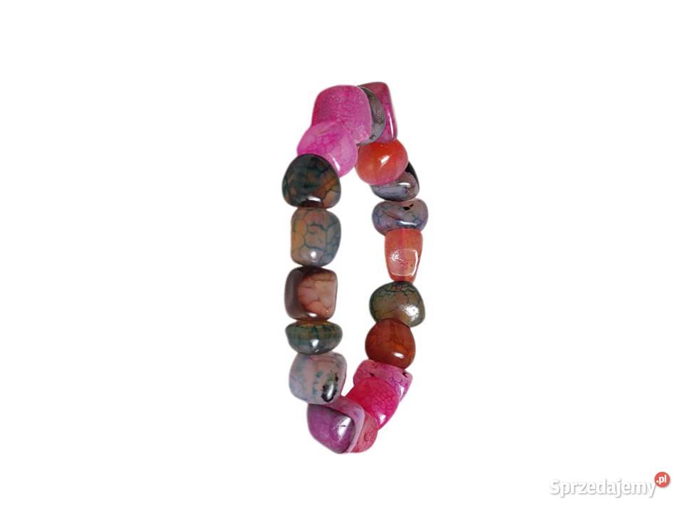 7493 Kolorowa Bransoletka z Bryłek Agatu Kędzierzyn-Koźle