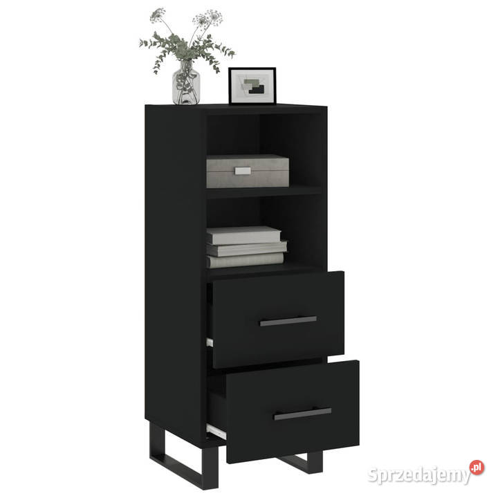 Szafka czarna 345x34x90 materiał drewnopochodny mazowieckie Warszawa