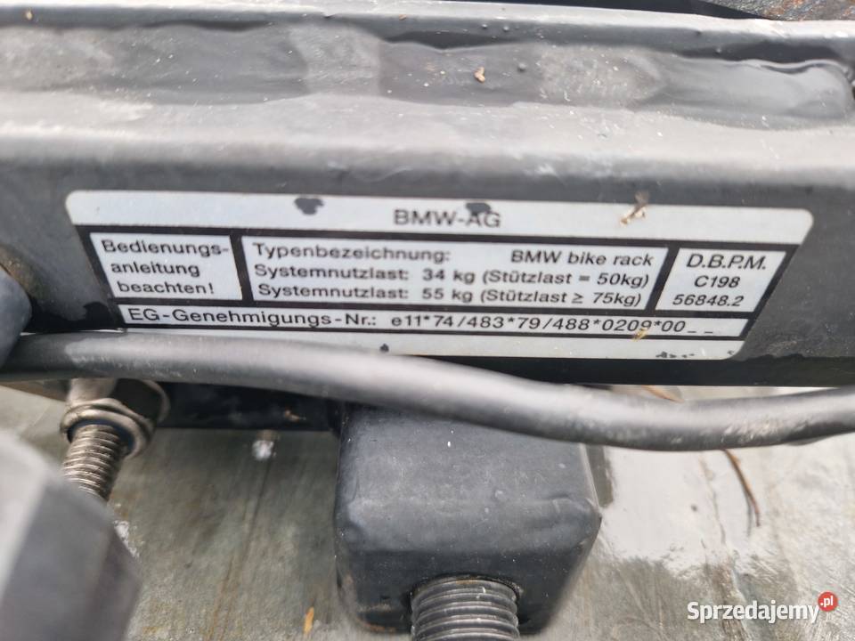BMW bagażnik na 23 rowery na hak ORG KPL Mielec sprzedam