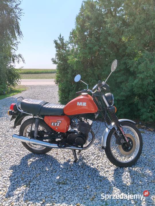 Motocykl MZ ETZ 125 kat B zarejestrowany Rok produkcji 1987 wielkopolskie Kalisz sprzedam