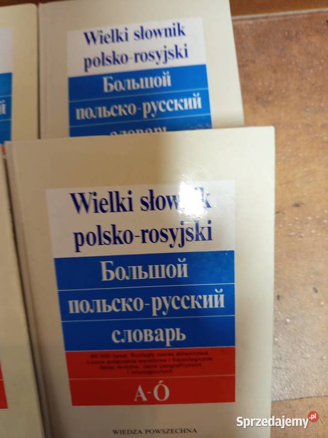 Wielki słownik 4 tomy polskorosyjski rosyjsko Warszawa