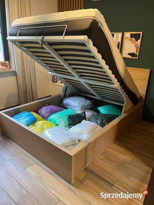 Łóżko IKEA MALM 140x200 z materacem JYSK Dom i Ogród Łódź