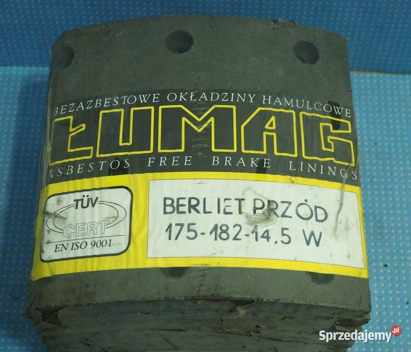 Okładziny hamulcowe 175182145W Układ hamulcowy