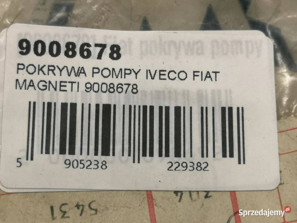 POKRYWA POMPY IVECO TRUCKS DAILY NOWA ORYGINALNA lubelskie sprzedam