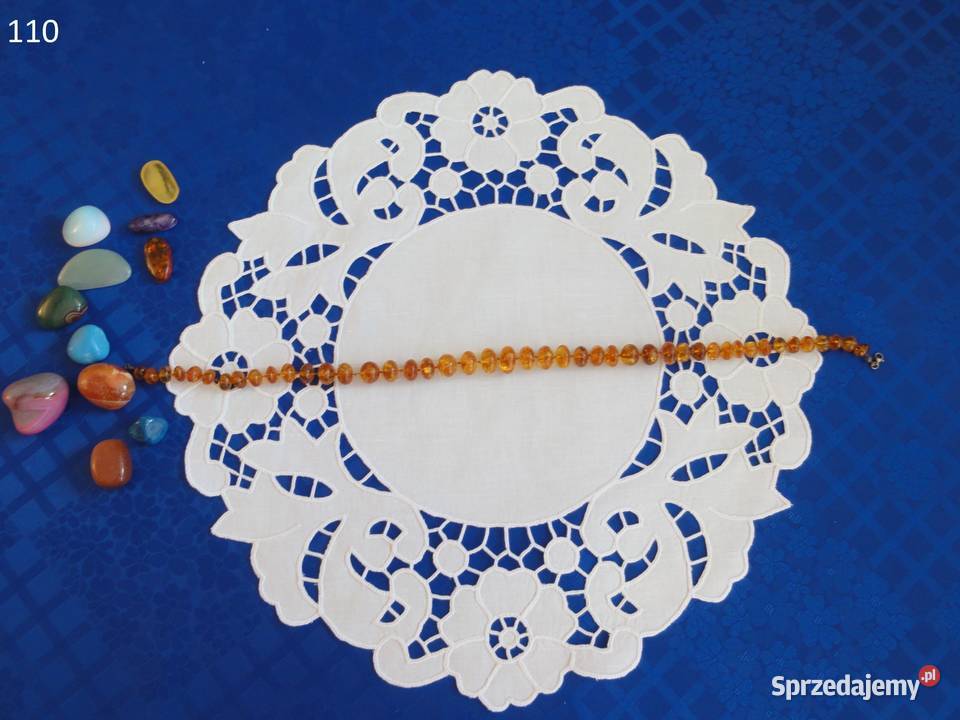 Serwetki bieżniki białe wyszywane ręcznie haftem biały Lublin