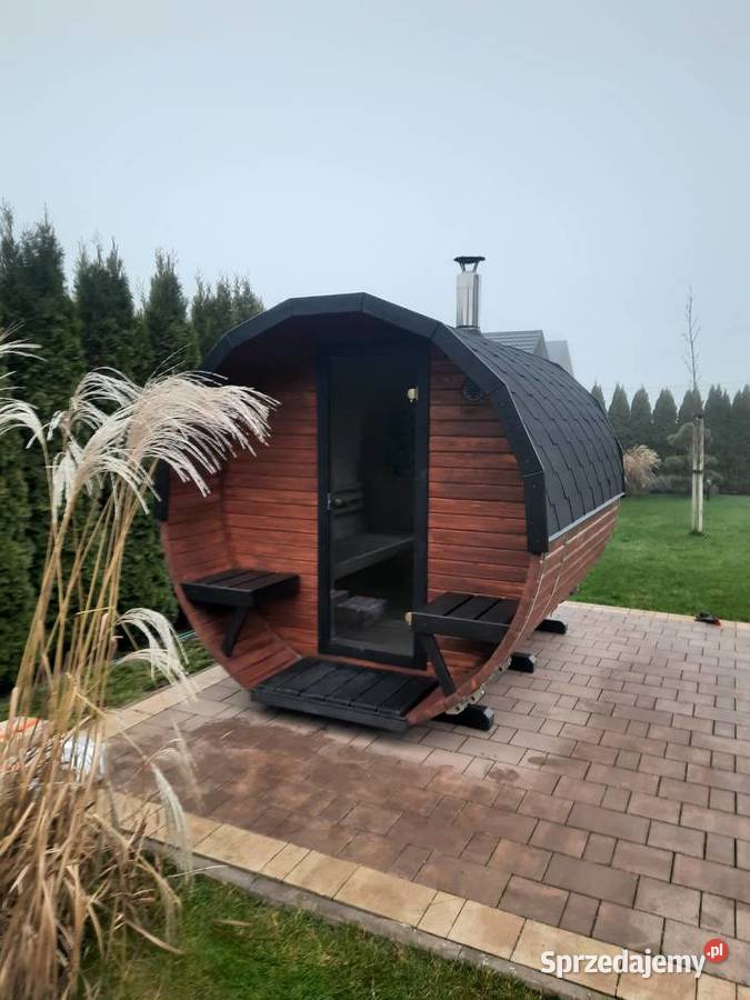 Sauna ogrodowa z piecem na drewno elektrycznym Radomsko