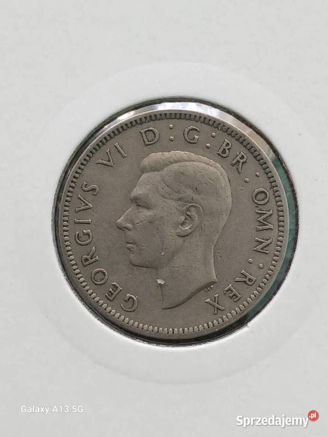 1 Szyling W Brytania 1948 r Jerzy VI Typ I wielkopolskie Konin