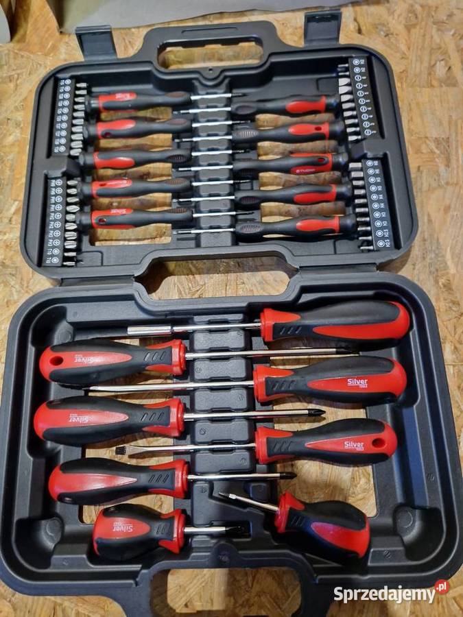 Zestaw śrubokrętów i bitów w walizce Silver 58 Głogowa