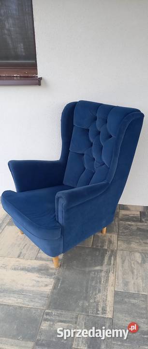 Fotel wypoczynkowy Uszak granatowy Dom i Ogród Małkinia Górna