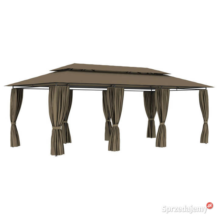 Altana z zasłonami 600x298x270 kolor taupe 180 Warszawa sprzedam
