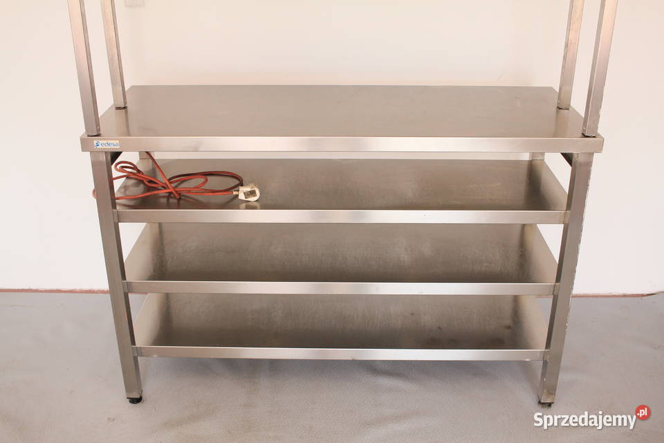 Stół gastronomiczny z nadstawką grzewczą 130x155