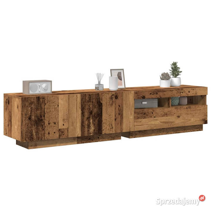 Szafka pod TV z oświetleniem LED dąb artisan mazowieckie sprzedam