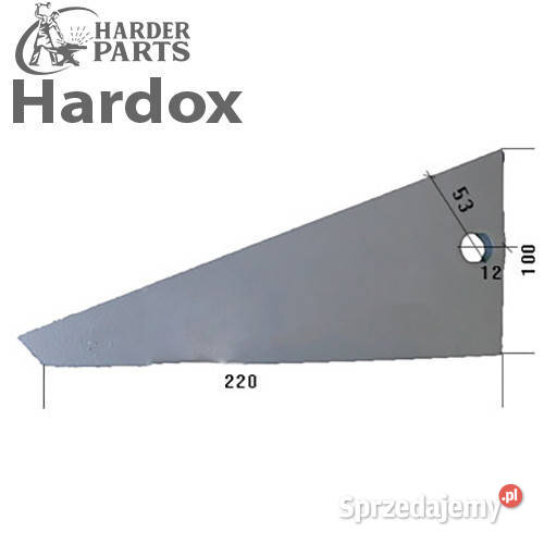 Płoza przednia HARDOX 24061925P części do pługa Suwałki
