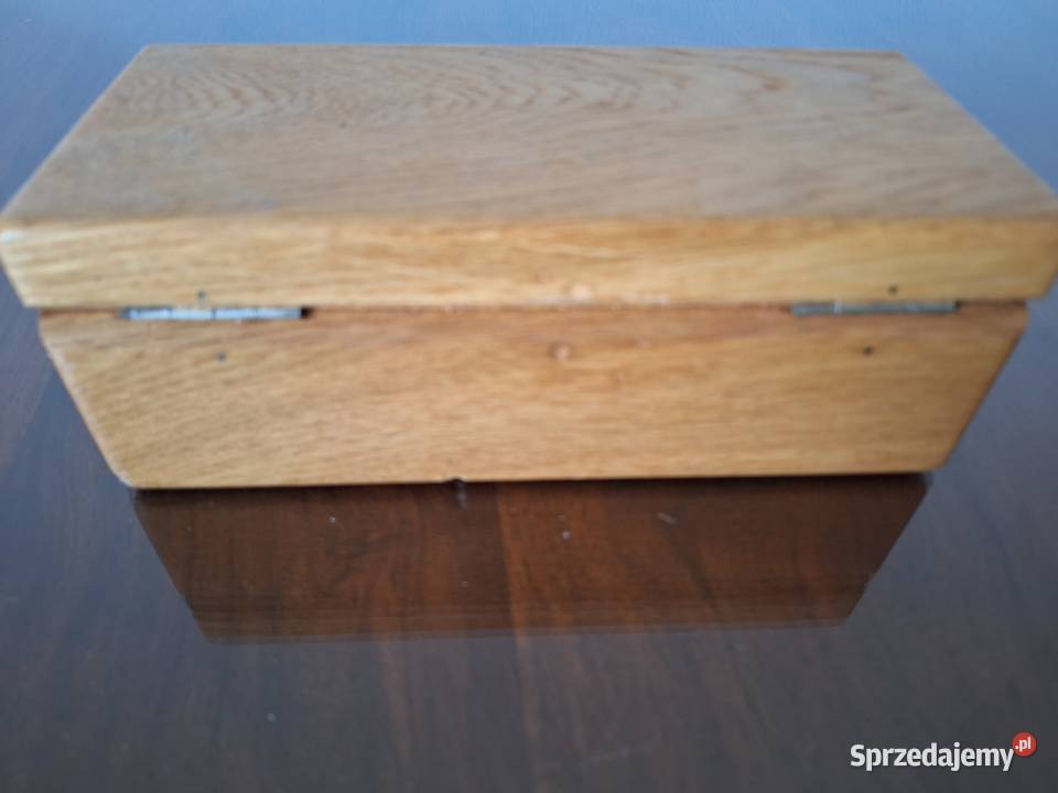 Zestaw 11 odważników w drewnianym etui Vintage Gdańsk