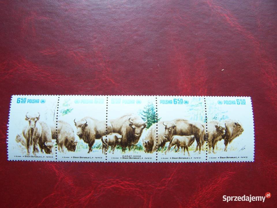 Polska 1981 MNH Mi 276468 Fauna Zwierzęta Żubry śląskie Tychy sprzedam