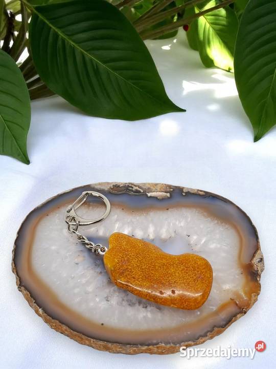 Brelok z bursztynu BURSZTYN BAŁTYCKI breloczek