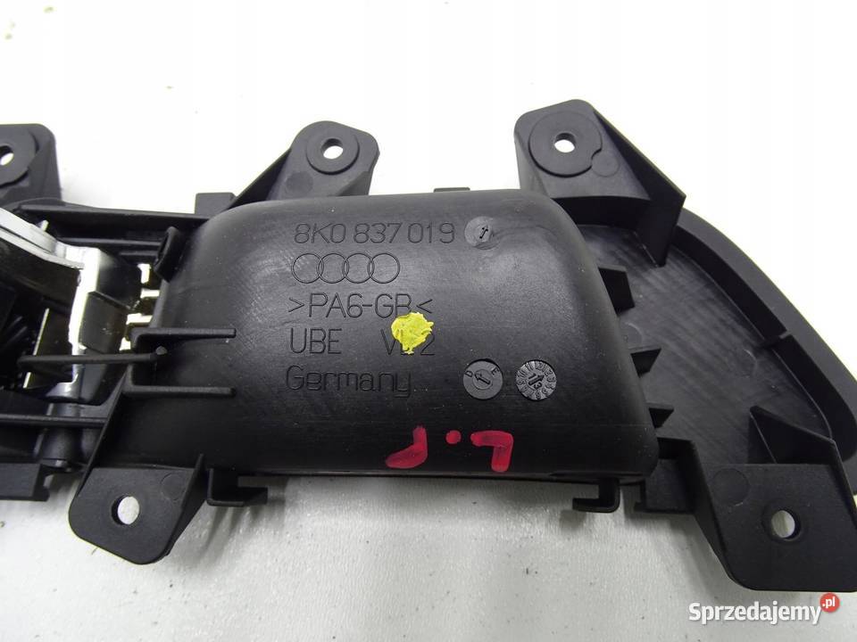 KLAMKA DRZWI WEWNĘTRZNA LEWA 8K0837019 AUDI A4 osobowe Klamki
