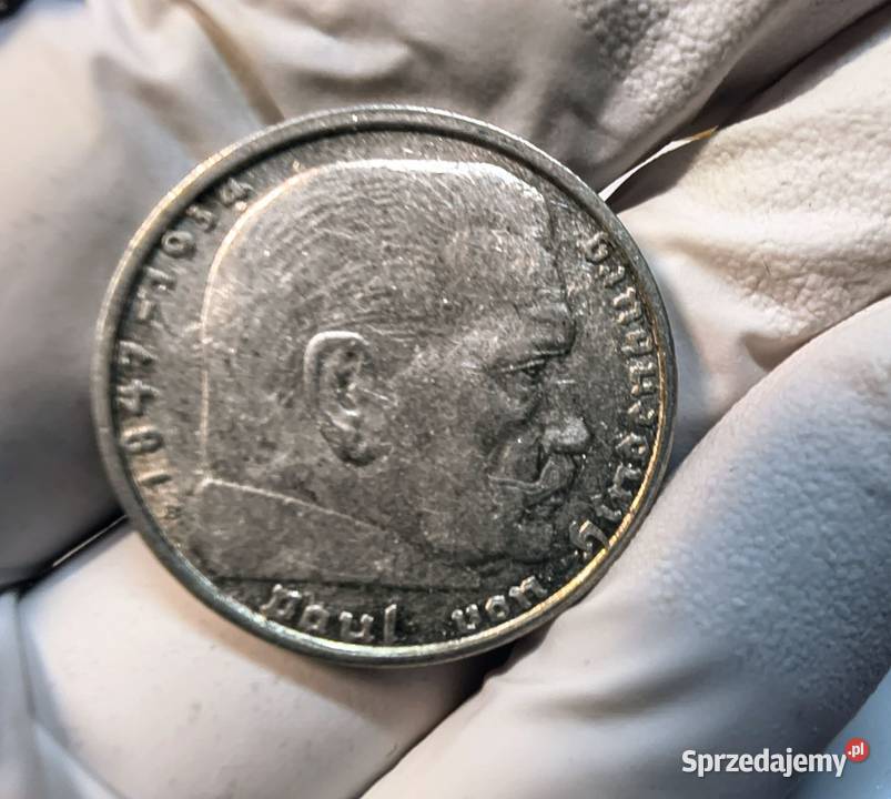 2 srebrne Reischmarki z 1938 roku podkarpackie Rzeszów