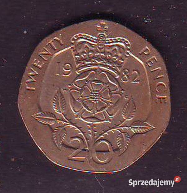 Moneta Anglia 20 Pence 1982 Gliwice