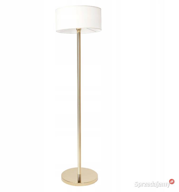 LAMPA STOJĄCA PODŁOGOWA BIAŁA ZŁOTA Gold Choroszcz