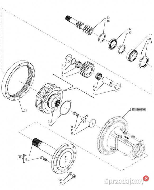 Holland T6070 Wspornik 47523152 Jastrzębniki