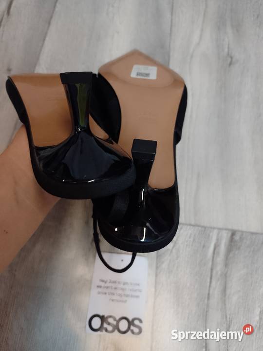 41 ASOS DesignCzarne czółenka wieczorowe z czarny małopolskie Kraków sprzedam