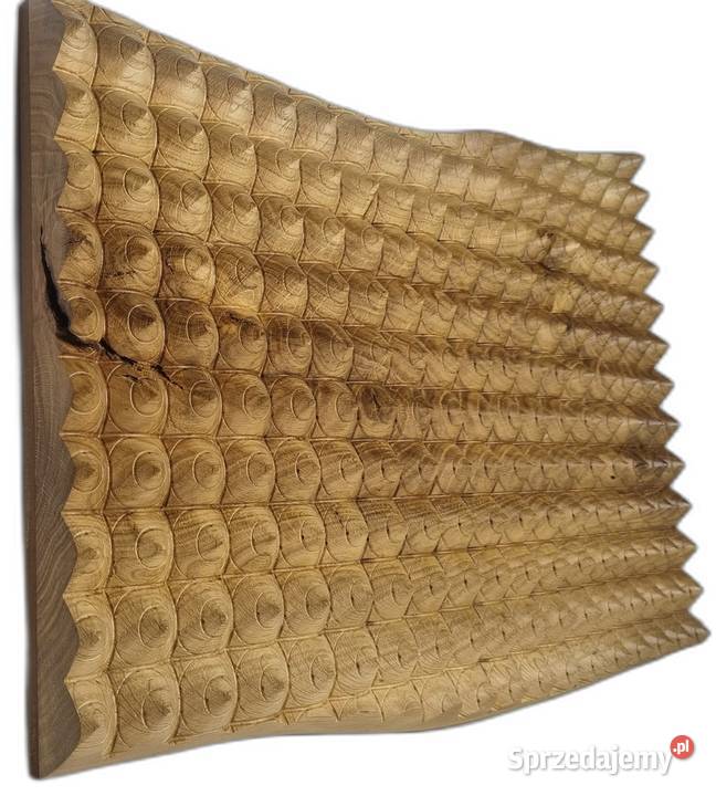 Drewniana dekoracja ścienna Panel Strukturalny zachodniopomorskie Malechowo