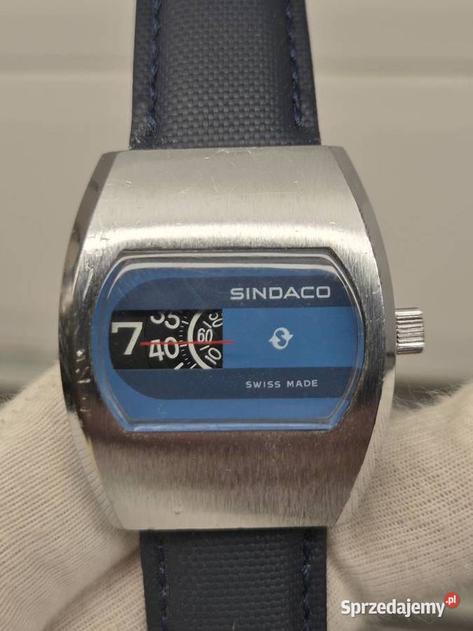Zegarek vintage Sindaco Digital Jump Hour Męskie śląskie Chorzów
