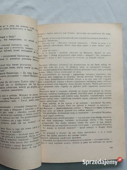 Lloyd C Douglas Szata Wydawca nieznany lata 80e wielkopolskie