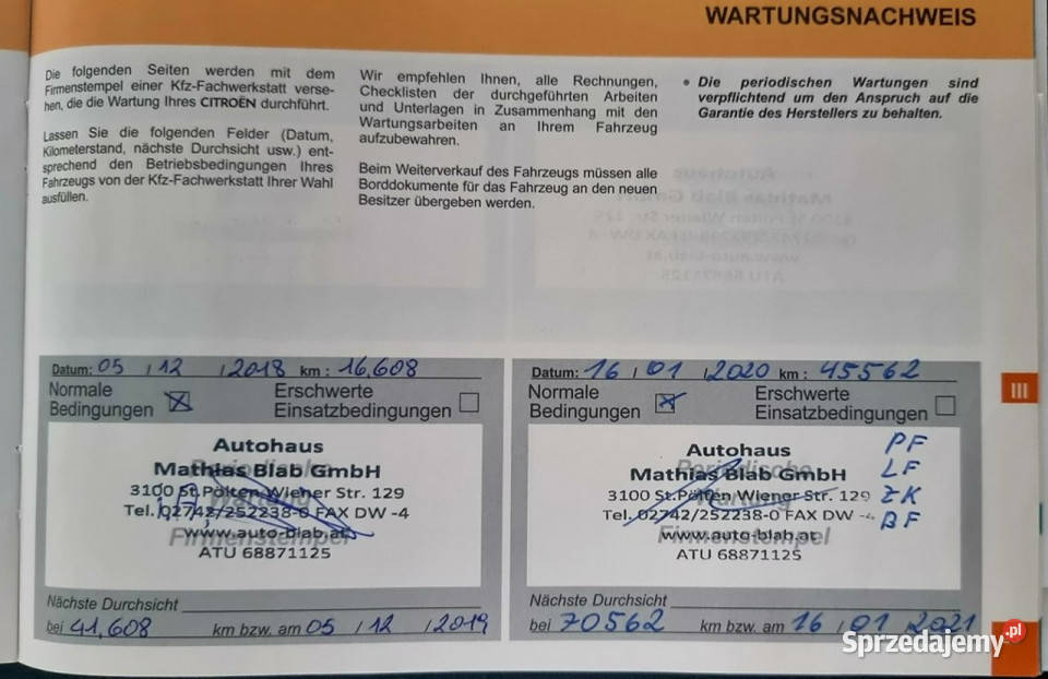 Citroen C4 Picasso Pisemna Gwarancja 12 miesięcy gniazdo USB Citroën Konin