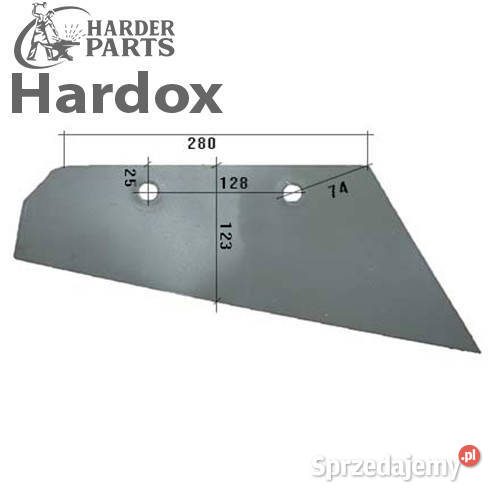 Lemiesz 300hektarów HARDOX N558P części do pługa Suwałki