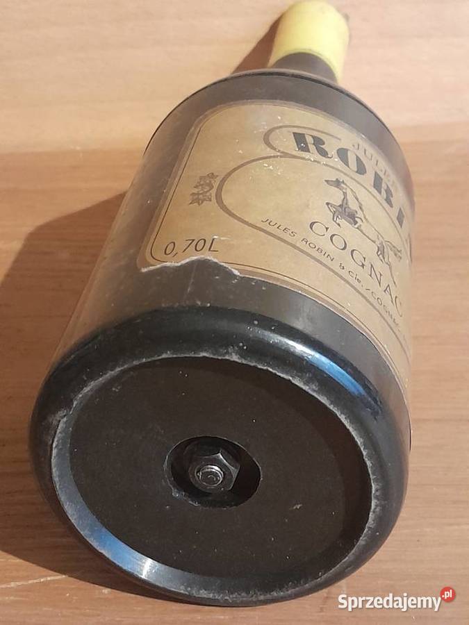 Stara papierośnica Robin butelka Cognac gadżet Dąbrowa Górnicza