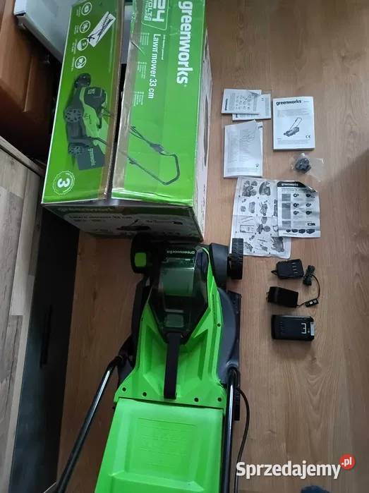 Kosiarka akumulatorowa Greenworks 33 aku i Ogród Poznań