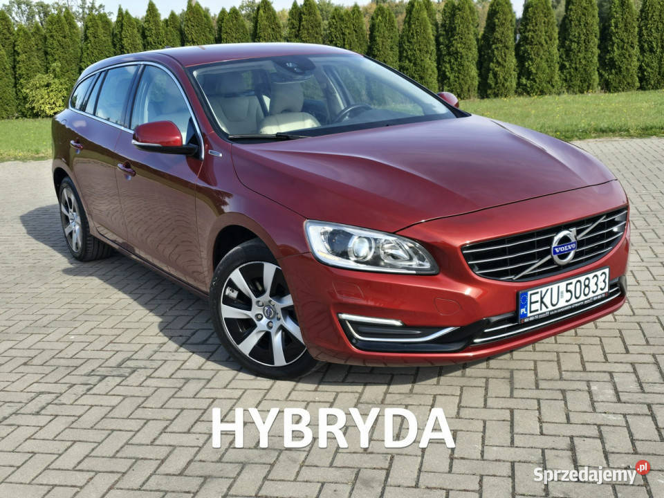 Volvo V60 24D6 HybrydaSkóryKolorowa NaviSuper podgrzewane fotele