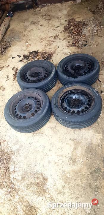 Sprzedam komplet 4 kół stalowych z oponami kujawsko-pomorskie Włocławek