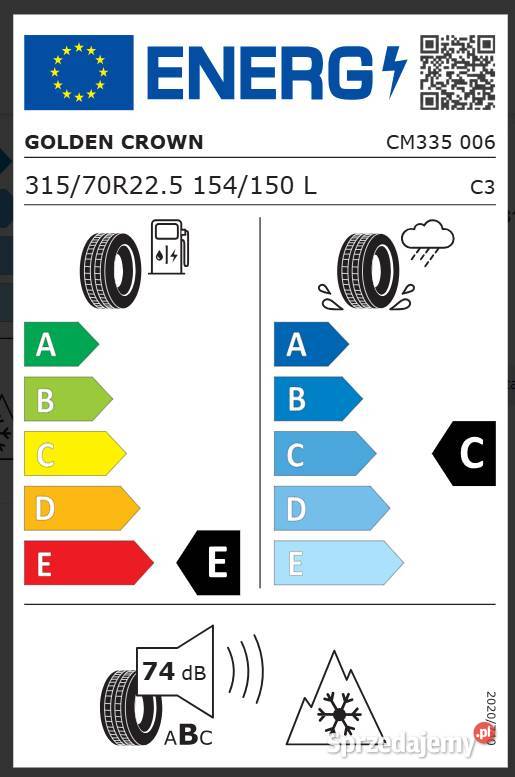 Golden Crown 335 31570 R225 Opony napędowe 4 Zarębki