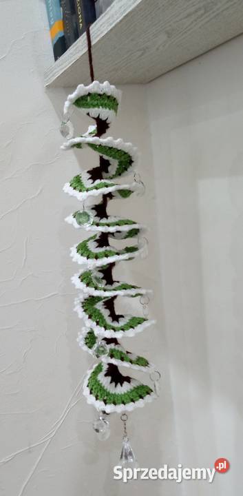 Wiatraczek Wind spinner wykonany na szydełku Łask