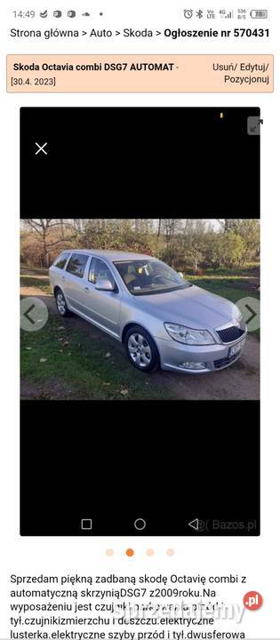 Skoda Octavia Kombi kujawsko-pomorskie Płonne