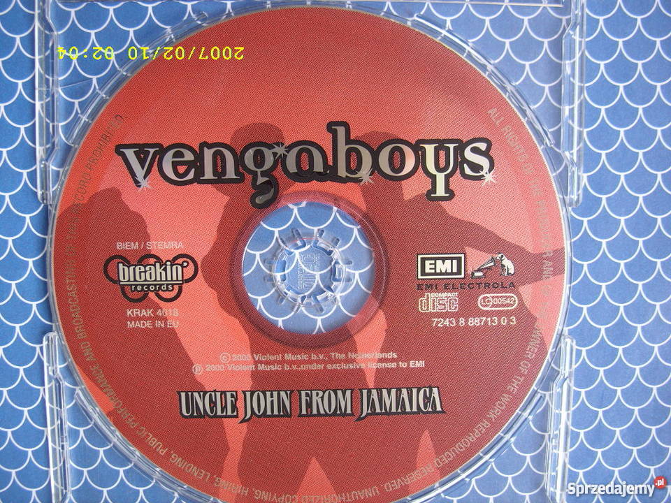 Dance CD VENGABOYSUNCLIDE JOHN FROM JAM Wołów
