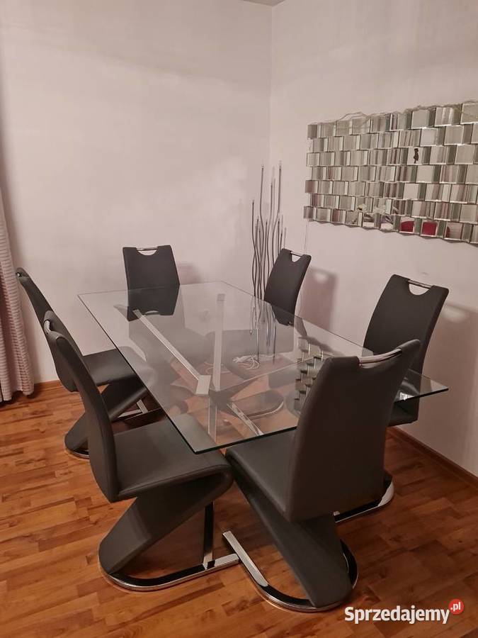 Elegancki stół szklany krzesła Stoły Kraków