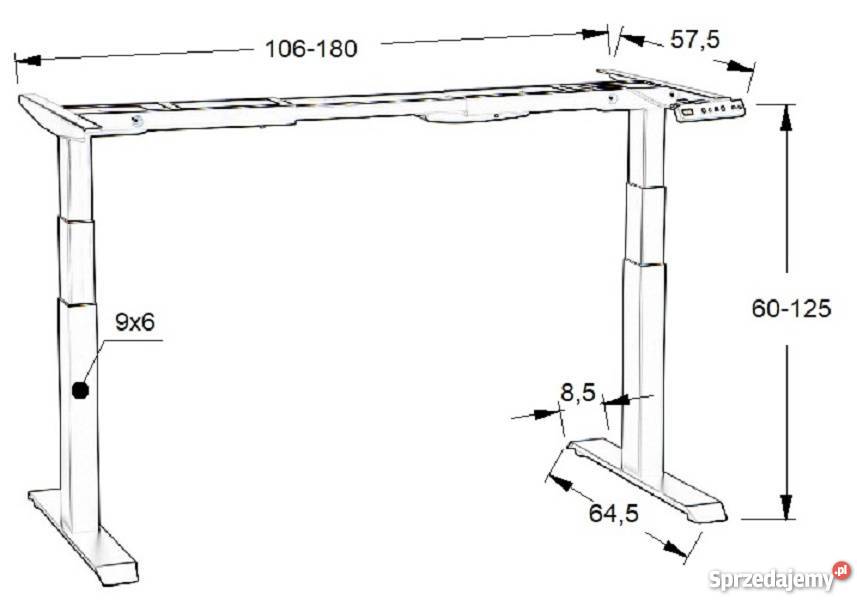 Biurko z regulacją wysokości blatu Wrocław