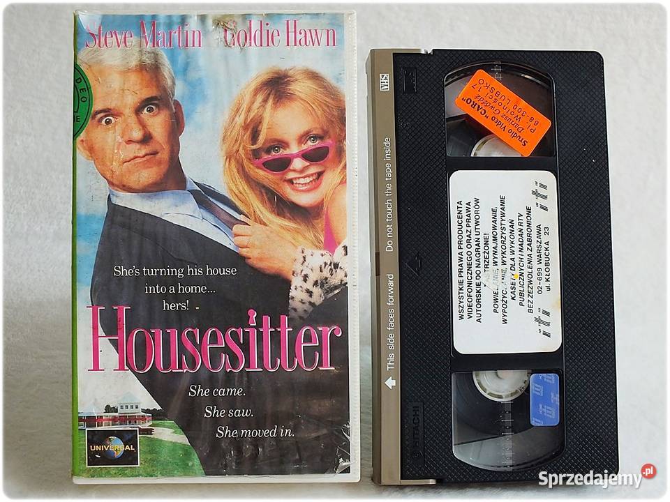Kaseta VHS Dzika Lokatorka Housesitter Film na Żary