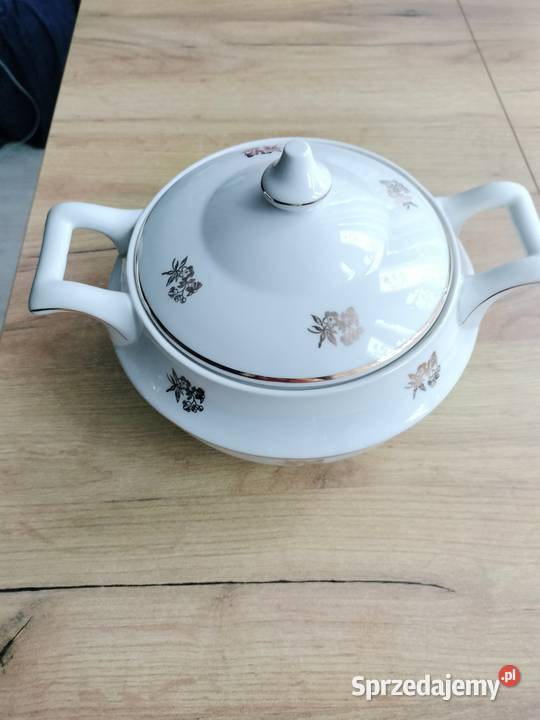 Waza do zupy złocona Karolina PRL Choszczno