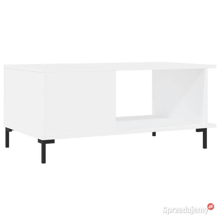 Stolik kawowy biały 90x50x40 materiał Warszawa