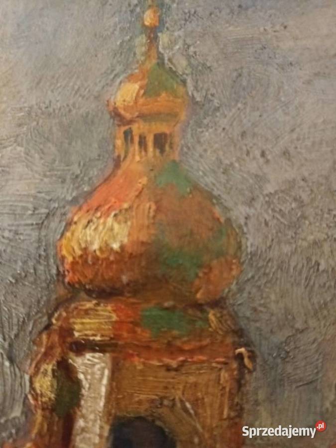 Pejzaż cerkwi na Ukrainie śląskie