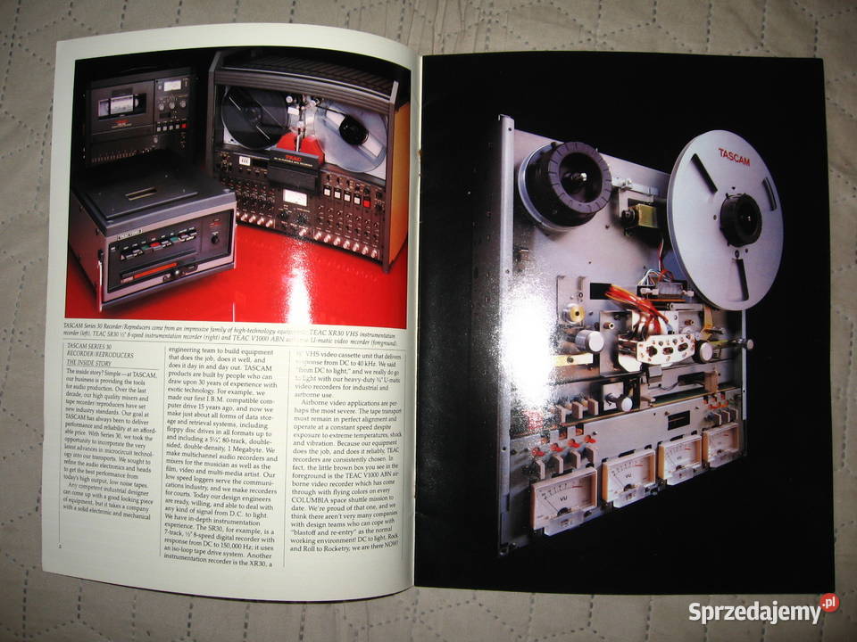TASCAM magnetofony miksery rejestratory katalogi