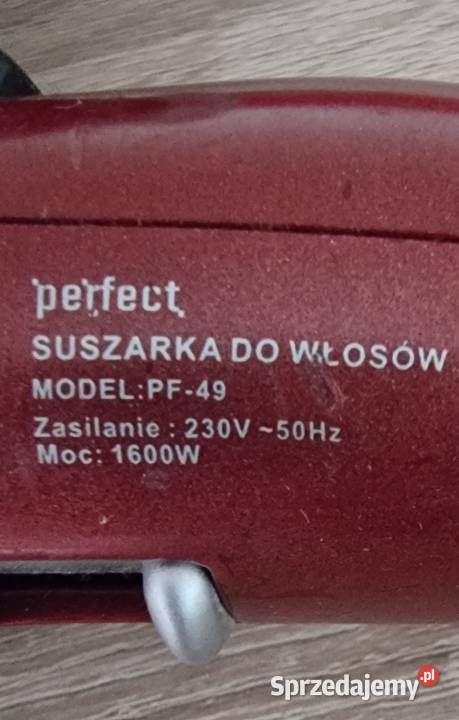 Sprawna Suszarka do włosów Perfect PF49 230V śląskie Sosnowiec