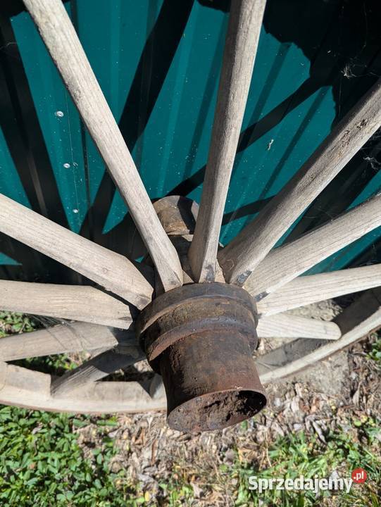 Koła drewniane szprychowe ozdobne wóz konny